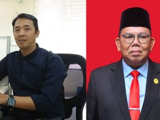 Pengamat Politik dari UIN Sumatera Utara, Faisal Riza dan Ketua DPRD, Baskami Ginting.