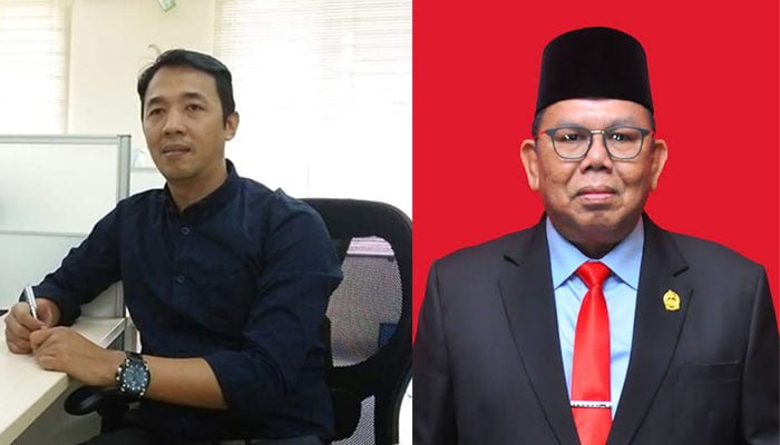 Pengamat Politik dari UIN Sumatera Utara, Faisal Riza dan Ketua DPRD, Baskami Ginting.