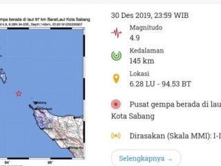 Screenshot laman BMKG