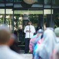 Plt Wali Kota Medan Akhyar Nasution saat pidato pada apel perdana 2020 di Balai Kota Medan, Kamis (2/1/2020)
