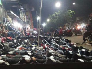 Kawasan Pasar Sukaramai, Medan di malam hari. (kaldera/(imran effendi)