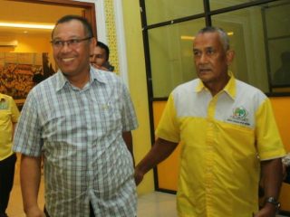 Plt Walikota Medan, Akhyar Nasution menyampaikan visi dan misi di DPD Partai Golkar Sumatera Utara, Jalan Wahid Hasyim, Medan, Senin (20/1/2020).