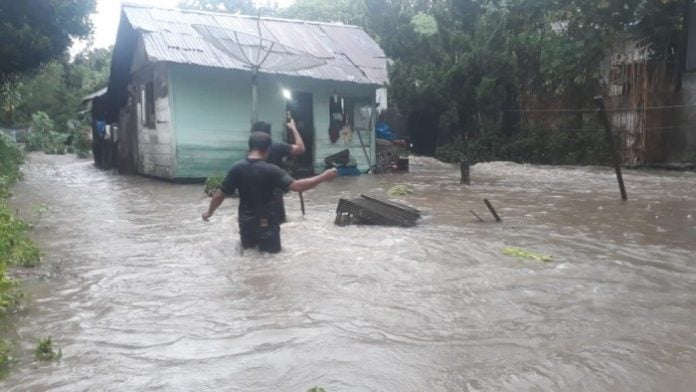 Hujan deras di Sumatera Utara juga merendam Tapanuli Bagian Selatan (Tabagsel), yang dilintasi Sungai Batang Toru dan Batang Ayumi, Rabu (29/1/2020).