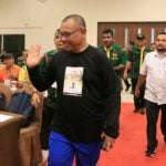 Akhyar Nasution saat membuka Musyawarah Olahraga Kota (Musorkot) KONI Kota Medan di Garuda Plaza Hotel Medan, Sabtu (1/2/2020).