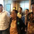 Bobby Nasution saat menyambangi Kantor Fraksi Partai Gerindra di DPR, Jakarta.