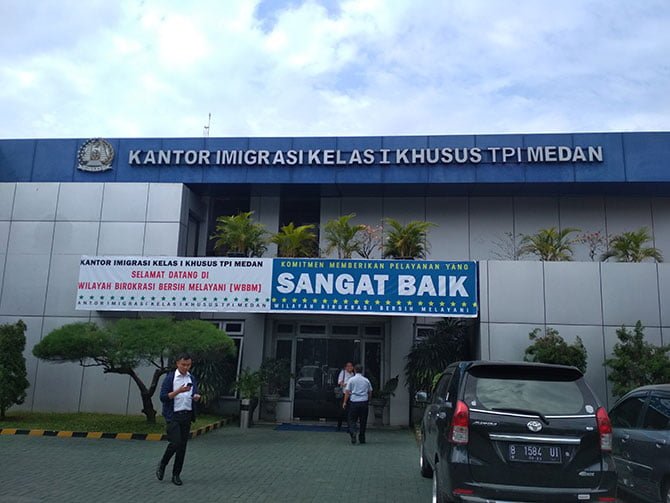 Kantor Imigrasi Kelas 1 Khusus TPI Medan.