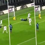 Kolase proses gol penyerang Inter Milan, Romelo Lukaku ke gawang Ludogorets tadi malam. (theprojectworld.com)