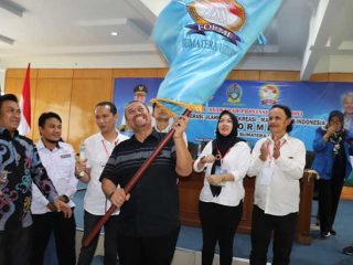 Tokoh olahraga dan pemuda Sumatera Utara, H Baharuddin Siagian terpilih sebagai Ketua Umum Federasi Olahraga Rekreasi Masyarakat Indonesia (FORMI) Sumut periode 2020-2025.