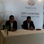 Direktur Sam City, David Sembiring saat soft launching Sam City di Srikandi Botanica, Kamis (6/2/2020).