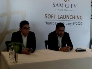 Direktur Sam City, David Sembiring saat soft launching Sam City di Srikandi Botanica, Kamis (6/2/2020).