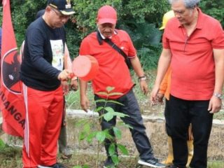 Gerakan tanam pohon yang di gelar DPD PDI Perjuangan .