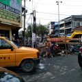 Jalan depan Polsek Medan Area diperbaiki.