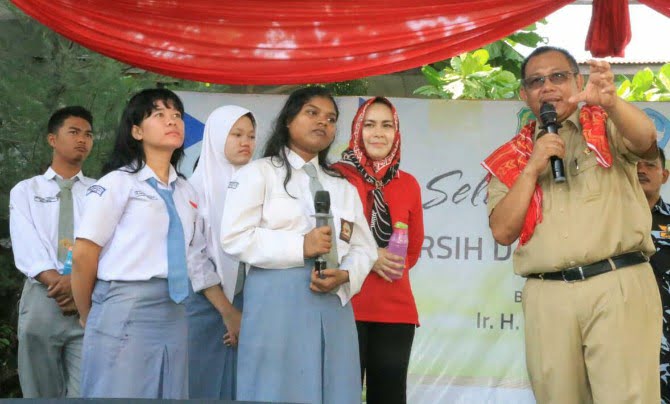 Plt Walikota Medan, Akhyar Nasution menghadiri acara di Yayasan Pendidikan Nurcahaya di Jalan Bunga Cempaka, Kecamatan Medan Selayang.
