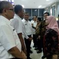Wakil Ketua KPK, Lili Pintauli Siregar ketika berdialog dengan Pimpinan OPD lingkungan Pemko Medan di Kantor Dinas Penanaman Modal dan Pelayanan Terpadu Satu Pintu Kota Medan, Rabu (11/3/2020)
