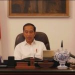 Presiden Jokowi saat ratas dengan Gubernur se Indonesia lewat teleconference, Selasa (24/3/2020)