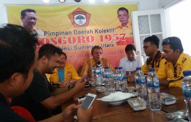 Salah satu pemilik suara, ormas pendiri Partai Golkar, PDK Kosgoro 1957 absen dalam Musda Golkar Sumut pada 24 Februari 2020, di JW Marriott Medan.