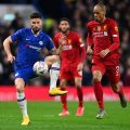 Oliver Giroud pada laga Piala FA, Chelsea vs Liverpool. (ist)