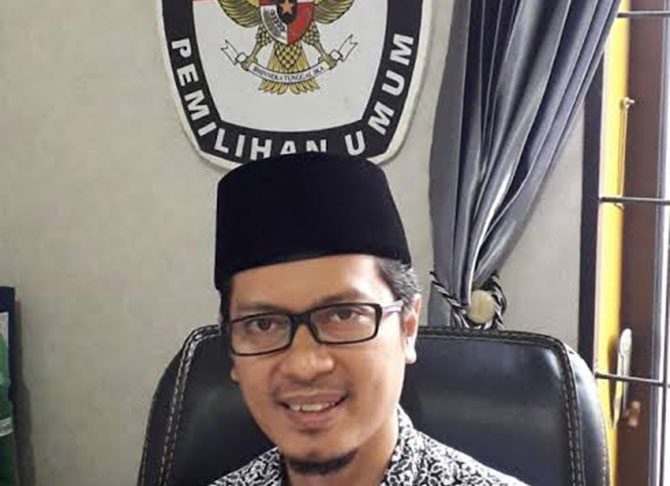 Komisioner KPU Kota Medan, Rinaldi khair.
