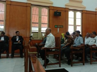 Sidang perdana dakwaan kasus suap Walikota nonaktif Medan, Dzulmi Eldin dilaksanakan di Pengadilan Tipikor Medan (5/3/2020).