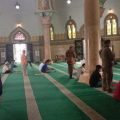 Suasana Masjid Raya Al Mashun Medan jelang salat Jumat, hari ini