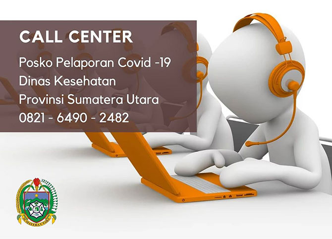 Call Center Posko Pelaporan Virus Corona (Covid-19) Dinas Kesehatan Provsu.