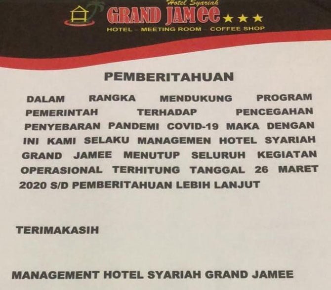 Hotel Syariah Grand Jamee.