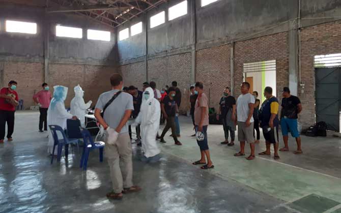 20 TKI Ilegal dari Malaysia Diamankan di Tanjung Balai
