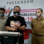 Plt Walikota Medan, Akhyar Nasution saat press confrence di Posko Covid-19 Kota Medan