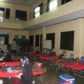 Personil Satuan Brimob Polda Sumut menggelar donor darah di Aula Yanma Makosat Brimob Poldasu, Kamis (9/4/2020).