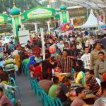 Suasana ramai Ramadhan Fair di Kota Medan tahun lalu, bisa saja tidak akan terlihat lagi di saat pandemik virus corona tahun ini