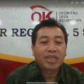 Yusuf Ansori, Kepala OJK Regional 5 Sumbagut saat memaparkan POJK sebagai stimulus perekonomian bagi masyarakat terdampak Covid-19, Kamis (23/4/2020).