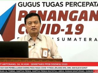 Sekretaris Panitia Penerimaan Peserta Didik Baru (PPDB) Sumut 2020/2021, Drs Saut Aritonang