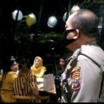 Personel Polsek Medan Baru bubarkan pesta ulang tahun di Deli Hotel Medan Jalan Abdullah Lubis, Senin (27/4/2020).