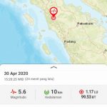 Gempa berkekuatan 5,6 magnitudo mengguncang daerah Kabupaten Padang Lawas, Sumatera Utara