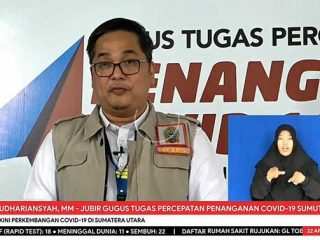 Jubir Gugus Tugas Percepatan Penanganan Covid-19 Sumut, Aris Yudhariansyah