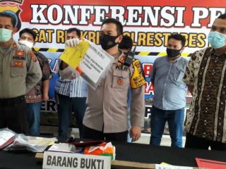 Wakapolrestabes Medan, AKBP Irsan Sinuhaji dalam paparannya di Mapolrestabes Medan