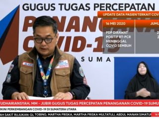 Juru Bicara Gugus Tugas Percepatan Penanganan (GTPP) Sumut, Aris Yudhariansyah.