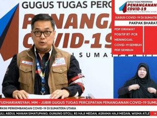 Juru Bicara Gugus Tugas Percepatan Penanganan (GTPP) Sumut Aris Yudhariansyah