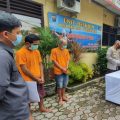 Dua pelaku pencuri pagar Lapangan Merdeka berhasil diringkus Polsek Medan Barat.