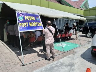 DVI mempersiapkan posko untuk ante mortem.