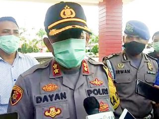 Kapolres Belawan AKBP MR Dayan selidiki penyebab kebakaran kapal tanker MT Jag Leela di dermaga galangan kapal milik PT Waruna Nusa Sentana Shipyard Belawan, Medan.