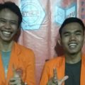 Rimba Zait (kiri) terpilih menjadi Ketua BEM STIK-P Medan