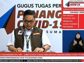 Juru Bicara Gugus Tugas Percepatan Penanganan (GTPP) Covid-19 Sumut Aris Yudhariansyah.