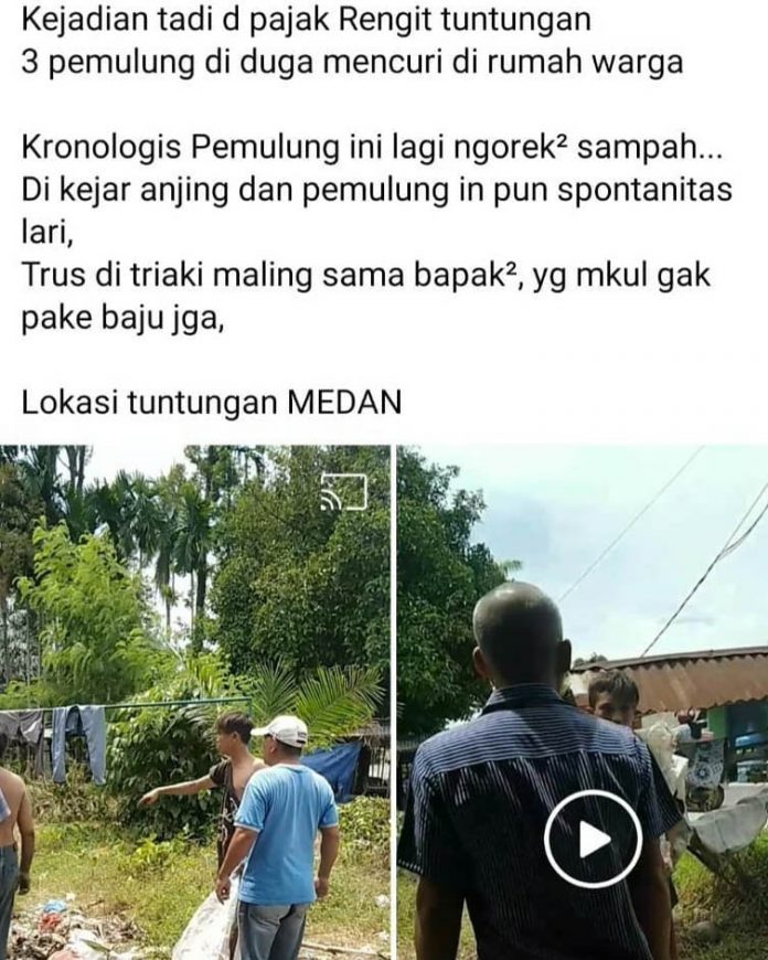 Postingan akun Ardi yang menunjukkan penganiayaan dua anak.