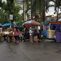 Penampakan pedagang takjil di Jalan Abdullah Lubis Medan, di seputaran Masjid Al Jihad Medan.