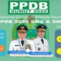 Tampilan Penerimaan Peserta Didik Baru (PPDB) online Sumut.