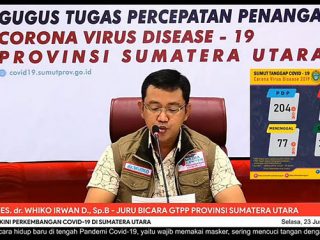 Juru Bicara Gugus Tugas Percepatan Penanganan (GTPP) Covid-19 Sumut Whiko Irwan