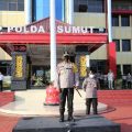 Apel pagi di Lapangan KS Tubun Mapolda Sumut dipimipin oleh Kapolda Sumatera Utara (Sumut) Irjen Pol Martuani Sormin, Senin (15/06/2020).