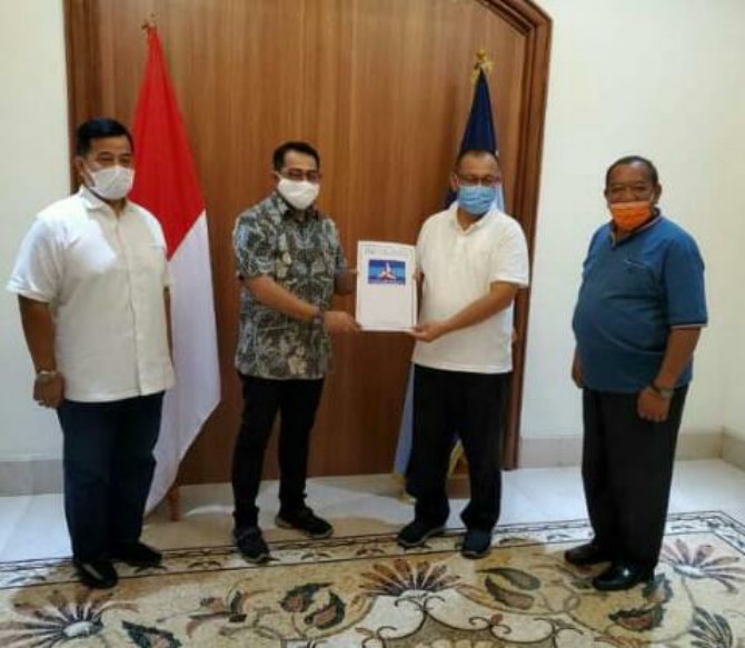 Plt Walikota Medan, Akhyar Nasution dengan Para Petinggi Partai Demokrat