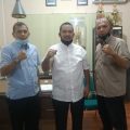 Foto bersama selesai rapat di ruang rapat Dispora Medan, Jalan Ibus Raya, Rabu (17/6/2020).